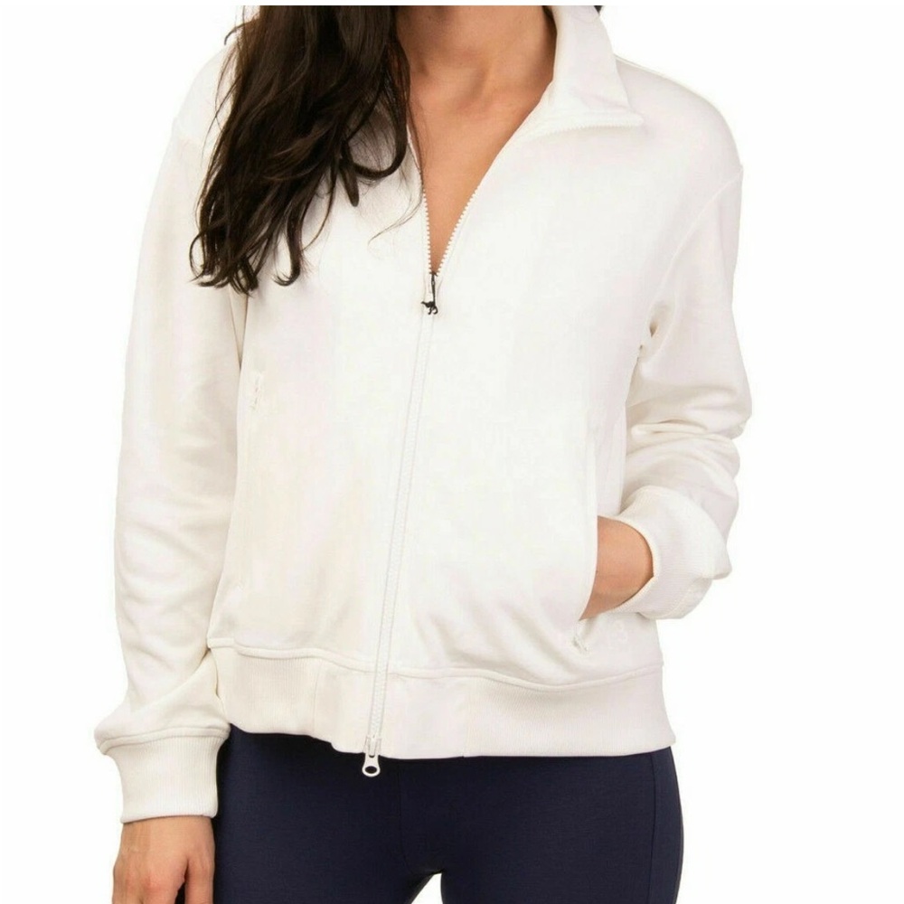 Y-3 YOHJI YAMAMOTO Adidas White Full Zip Jacket M Split Back